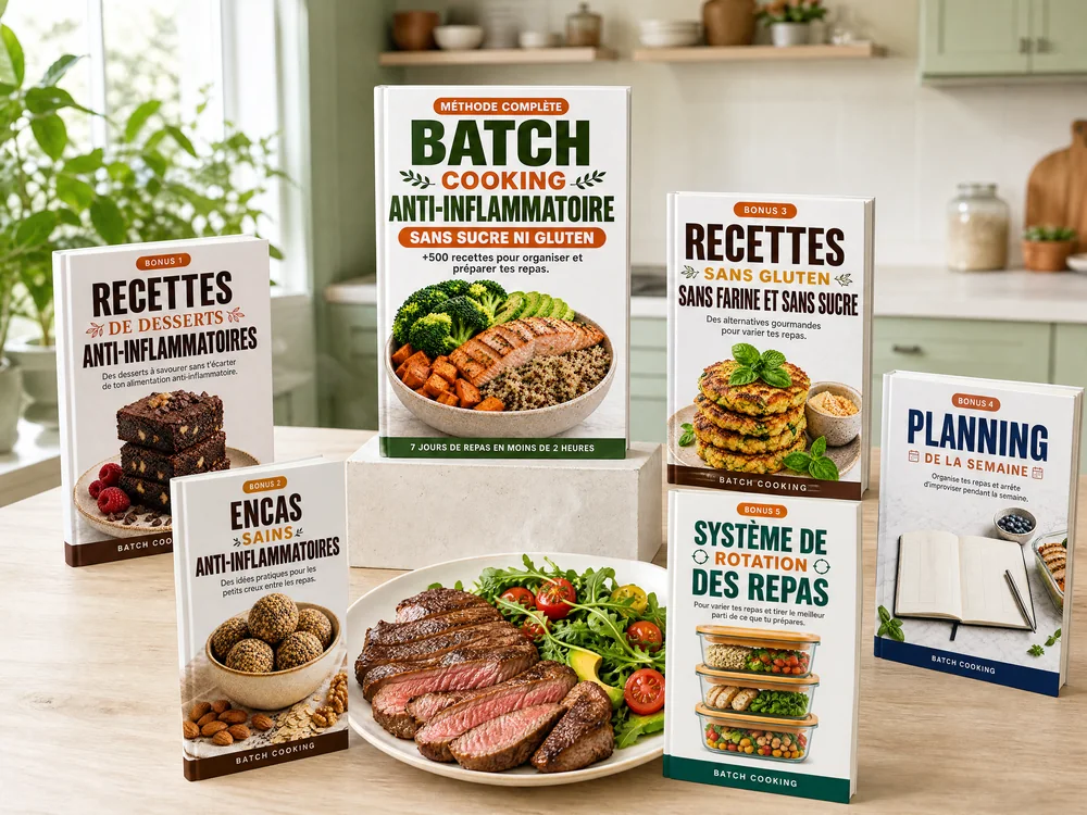 Batch Cooking Anti-inflammatoire avec les 5 bonus